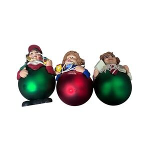 Dept 56 Vintage Village Collector Set of 3 Christmas Ornaments